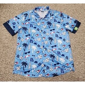 BDA Sports MLB Toronto Blue Jays Spring Training 2024 Hawaiian Shirt Size XL